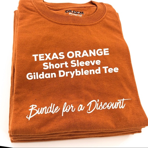 Gildan Other - 👕Texas Orange Gildan Dryblend Tees